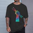 Drummer Drum Kit Tie Dye Hippie Drummer T-Shirt Gifts for Him