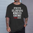 Fist Elbows Knees Shins Martial Arts Muay Thai T-Shirt Gifts for Him