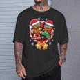Gingerbread Cookies Christmas Fighting Muay Thai T-Shirt Gifts for Him