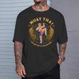 Heart Of a Champion Kickboxing And Muay Thai Trump T-Shirt Gifts for Him