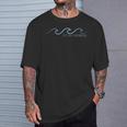 Just Keep Swimming With Aesthetic Wave Motivational Quote T-Shirt Gifts for Him Just Keep Swimming With Aesthetic Wave Motivational Quote T-Shirt Gifts for Him