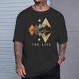 Kayak Vintage Retro Mountains Canoe Kayak Kayak Kayak T-Shirt Gifts for Him