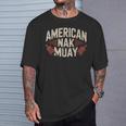 Muay Thai American Nak Fighter Identity Boxing Proud Sport T-Shirt Gifts for Him