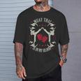 Muay Thai Is In My Blood Traditional Fighters Thai Boxing T-Shirt Gifts for Him