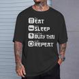 Muay Thai Boxing Thai Boxer Thai Kickboxing T-Shirt Gifts for Him
