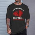 Muay Thai Boxing Teacher Kickboxing Martial Arts Instructor T-Shirt Gifts for Him
