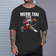 Muay Thai Cat Meow Thai Boxing Martial Art Kids T-Shirt Gifts for Him
