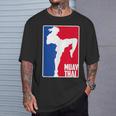 Muay Thai Fighter Retro Kickboxing Training MMA T-Shirt Gifts for Him Muay Thai Fighter Retro Kickboxing Training MMA T-Shirt Gifts for Him