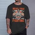 Muay Thai Fighting MMA Thai Boxing Mixed Martial Arts T-Shirt Gifts for Him