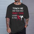 Muay Thai Martial Arts Combat Sports Self Defense T-Shirt Gifts for Him