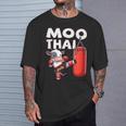 Muay Thai Moo Thai Thai Boxing For Youth Muay Thai Cow T-Shirt Gifts for Him Muay Thai Moo Thai Thai Boxing For Youth Muay Thai Cow T-Shirt Gifts for Him