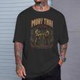 Muay Thai Nak Muay Vintage Thai Boxing Warrior Art T-Shirt Gifts for Him Muay Thai Nak Muay Vintage Thai Boxing Warrior Art T-Shirt Gifts for Him