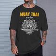 Muay Thai Sak Yant MMA Tattoo Tiger Lion Knife Martial Art T-Shirt Gifts for Him Muay Thai Sak Yant MMA Tattoo Tiger Lion Knife Martial Art T-Shirt Gifts for Him