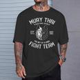 Muay Thai Wolf Fight Team Nak Muay Kickboxing T-Shirt Gifts for Him Muay Thai Wolf Fight Team Nak Muay Kickboxing T-Shirt Gifts for Him