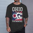 Ohio Flag Swimming Team Swim Swimmer US State T-Shirt Gifts for Him Ohio Flag Swimming Team Swim Swimmer US State T-Shirt Gifts for Him