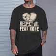 Respect All Fear None Muay Thai T-Shirt Gifts for Him Respect All Fear None Muay Thai T-Shirt Gifts for Him