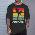 Retro Muay Thai Vintage MMA Martial Arts Thailand Boxing T-Shirt Gifts for Him