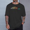 Retro Swimming Evolution For Swimmers Small T-Shirt Gifts for Him