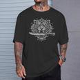 Sak Yant Muay Thai MMA Tattoo Tiger Head Knife Martial Art T-Shirt Gifts for Him Sak Yant Muay Thai MMA Tattoo Tiger Head Knife Martial Art T-Shirt Gifts for Him