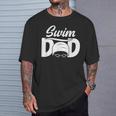 Swim Dad Proud Swimming Dad Of A Swimmer Dad Swim Father T-Shirt Gifts for Him