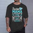 Swim Mama Proud Swimming Mom Of A Swimmer Mother Swim Mom T-Shirt Gifts for Him