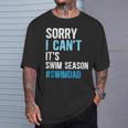 Swim Season Swim Dad Of A Swimmer Father Swimming Dad T-Shirt Gifts for Him