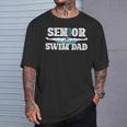 Swim Senior Dad 2026 Proud Swimming Senior Father 2026 T-Shirt Gifts for Him