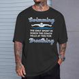 Swim Team Swimming Coach Quote Swim Breathing Joke T-Shirt Gifts for Him Swim Team Swimming Coach Quote Swim Breathing Joke T-Shirt Gifts for Him
