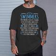 Swimmers Facts Swimming Swim Coach Men Women Graphic Small T-Shirt Gifts for Him Swimmers Facts Swimming Swim Coach Men Women Graphic Small T-Shirt Gifts for Him