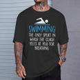 Swimming Coach Yells Breathing Swimmer Swim Team T-Shirt Gifts for Him Swimming Coach Yells Breathing Swimmer Swim Team T-Shirt Gifts for Him