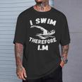 Swimming Competitive Freestyle Swim For Swimmer T-Shirt Gifts for Him