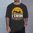 Swimming Swimmer Swim Team So I Don't Punch T-Shirt Gifts for Him