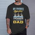 Synchronized Swimming Dad Favorite Synchro Swimmer Artistic T-Shirt Gifts for Him