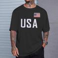 USA Flag Swim Swimming Sport Practice Equipment Men Women T-Shirt Gifts for Him USA Flag Swim Swimming Sport Practice Equipment Men Women T-Shirt Gifts for Him