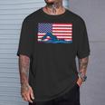 USA Flag Swimmer Swimming Sport Athlete Swim Swimming T-Shirt Gifts for Him USA Flag Swimmer Swimming Sport Athlete Swim Swimming T-Shirt Gifts for Him