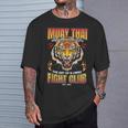 Vintage Muay Thai Twin Tiger Art Of 8 Limbs T-Shirt Gifts for Him