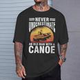 Women's Canoe Old Man T-Shirt Gifts for Him