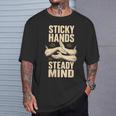 Women's Sticky Hands Steady Mind Muay Thai Boxing T-Shirt Gifts for Him