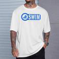 2 Sided Print Swimming Teacher Swim Instructor Swim Lessons T-Shirt Gifts for Him 2 Sided Print Swimming Teacher Swim Instructor Swim Lessons T-Shirt Gifts for Him