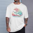 Canoe Bear Canoeing Raglan Baseball Tee T-Shirt Gifts for Him