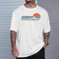 Canoes-Rowing Canoe-Rower Canoeing-Canoeist Vintage Canoes Raglan Baseball Tee T-Shirt Gifts for Him
