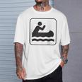 Cool Outdoor Water Sport Canoe Raglan Baseball Tee T-Shirt Gifts for Him