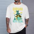 Cute Drummer Cat Drum Kitten T-Shirt Gifts for Him Cute Drummer Cat Drum Kitten T-Shirt Gifts for Him