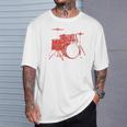 Drum Kit Drummer Band Musical Instrument Rock Music T-Shirt Gifts for Him Drum Kit Drummer Band Musical Instrument Rock Music T-Shirt Gifts for Him
