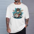 Drum Set Drumming Drummers Drum Kits Music T-Shirt Gifts for Him