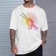 Drummer Drumsticks Fist Drum Kit Sweatshirt T-Shirt Gifts for Him