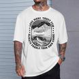 Love Many Trust Few Always Paddle Your Own Canoe Raglan Baseball Tee T-Shirt Gifts for Him