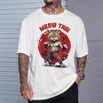 Meow Thai Funny Muay Thai And Cats Lover T-Shirt Gifts for Him Meow Thai Funny Muay Thai And Cats Lover T-Shirt Gifts for Him