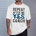 Repeat Yes Swim Coach Swimming Coach T-Shirt Gifts for Him Repeat Yes Swim Coach Swimming Coach T-Shirt Gifts for Him