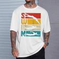 Swim Swimming Vintage Retro Swimmer Raglan Baseball Tee T-Shirt Gifts for Him Swim Swimming Vintage Retro Swimmer Raglan Baseball Tee T-Shirt Gifts for Him